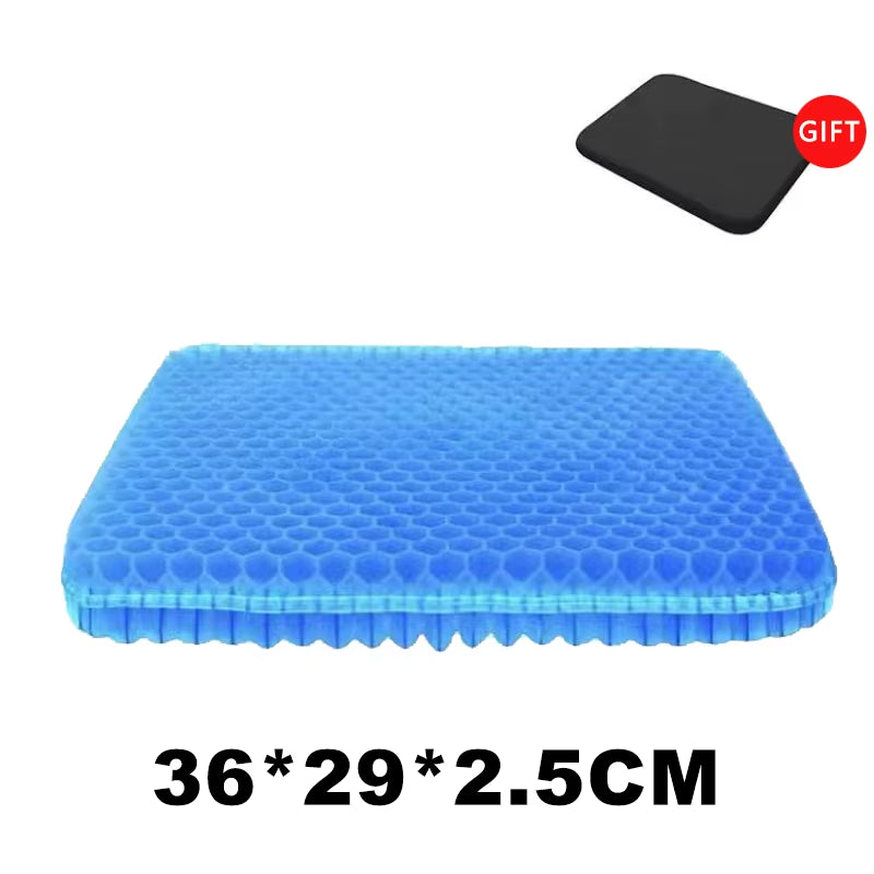 Car Seat Cushion Breathable Cool Gel Cooling Pad Universal Car Honeycomb Butt Pad Car Home Office Chair Cushion