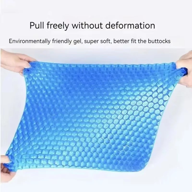 Car Seat Cushion Breathable Cool Gel Cooling Pad Universal Car Honeycomb Butt Pad Car Home Office Chair Cushion