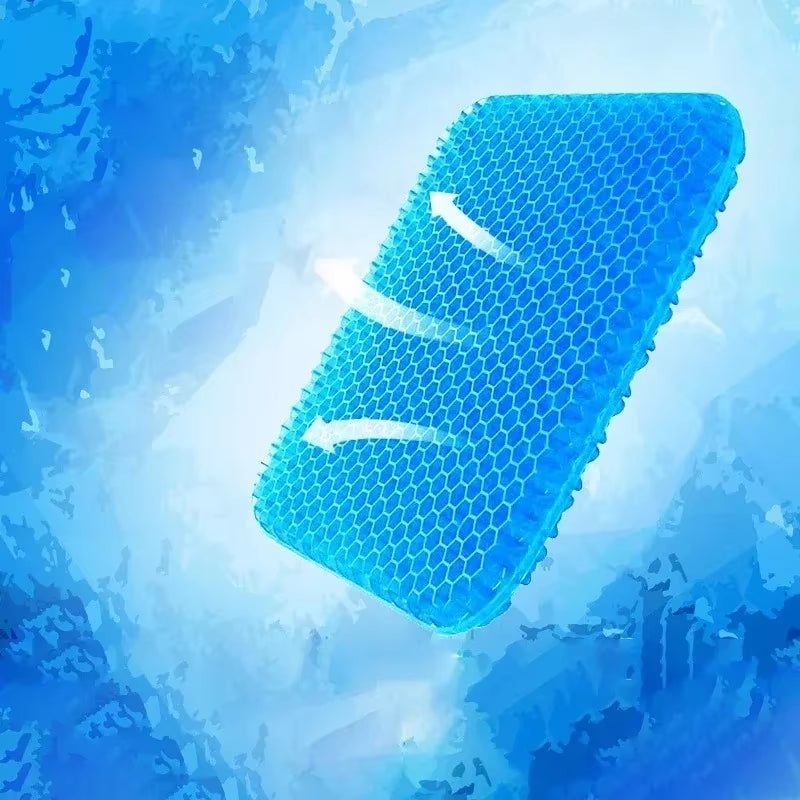 Car Seat Cushion Breathable Cool Gel Cooling Pad Universal Car Honeycomb Butt Pad Car Home Office Chair Cushion